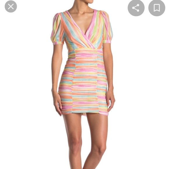 skylar rose ruched mini dress